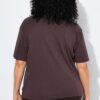 Μπλούζα oversized με στρογγυλή λαιμόκοψη και κοντά μανίκια