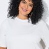 Μπλούζα oversized με στρογγυλή λαιμόκοψη και κοντά μανίκια
