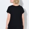 Μπλούζα oversized με τύπωμα και κοντά μανίκια