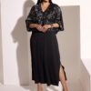 Μπολερό oversized με φλοράλ κέντημα