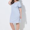 Νυχτικά συσκευασία 2 τεμαχίων, oversized με τσέπη στο στήθος