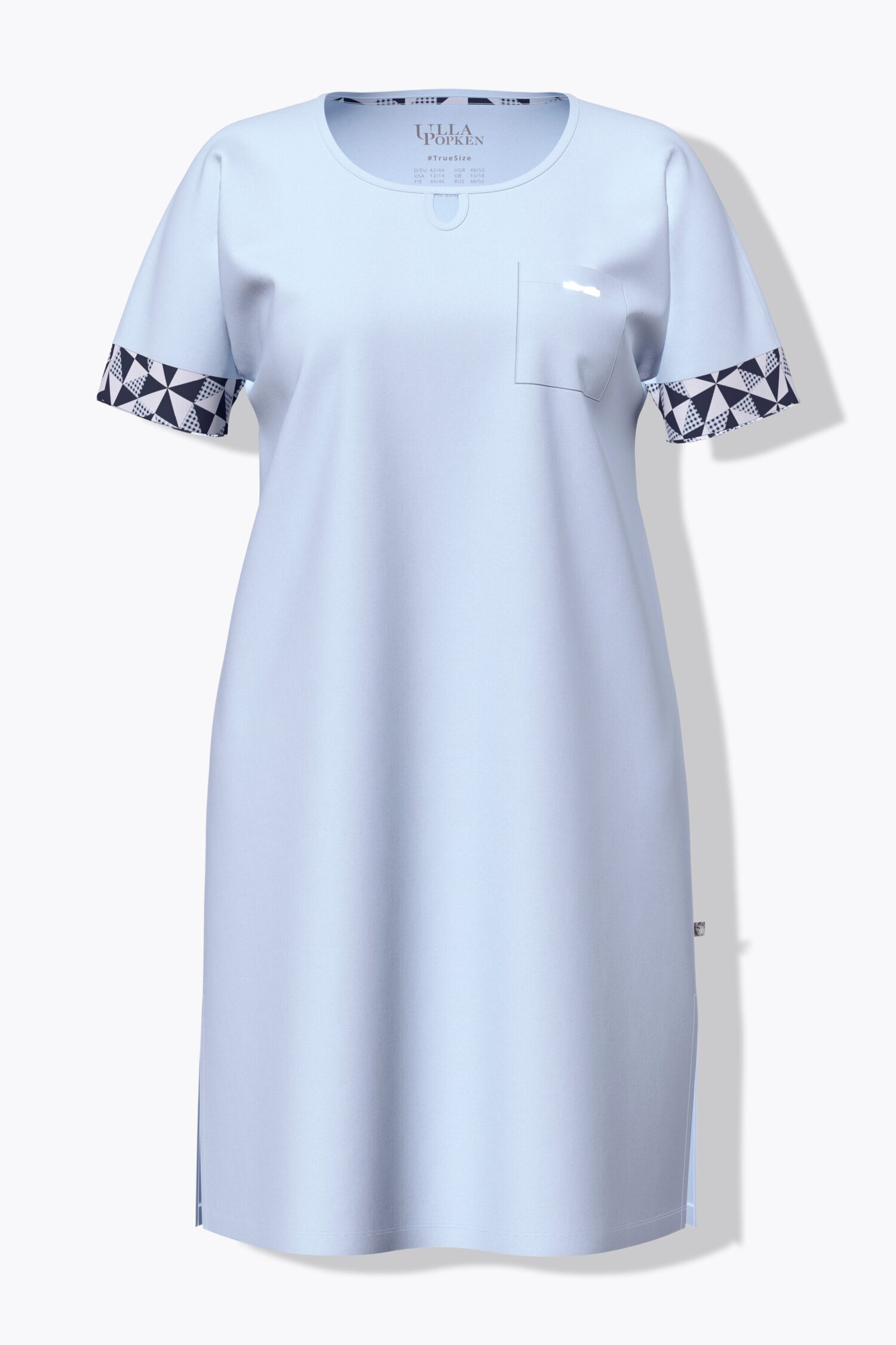 Νυχτικά συσκευασία 2 τεμαχίων, oversized με τσέπη στο στήθος