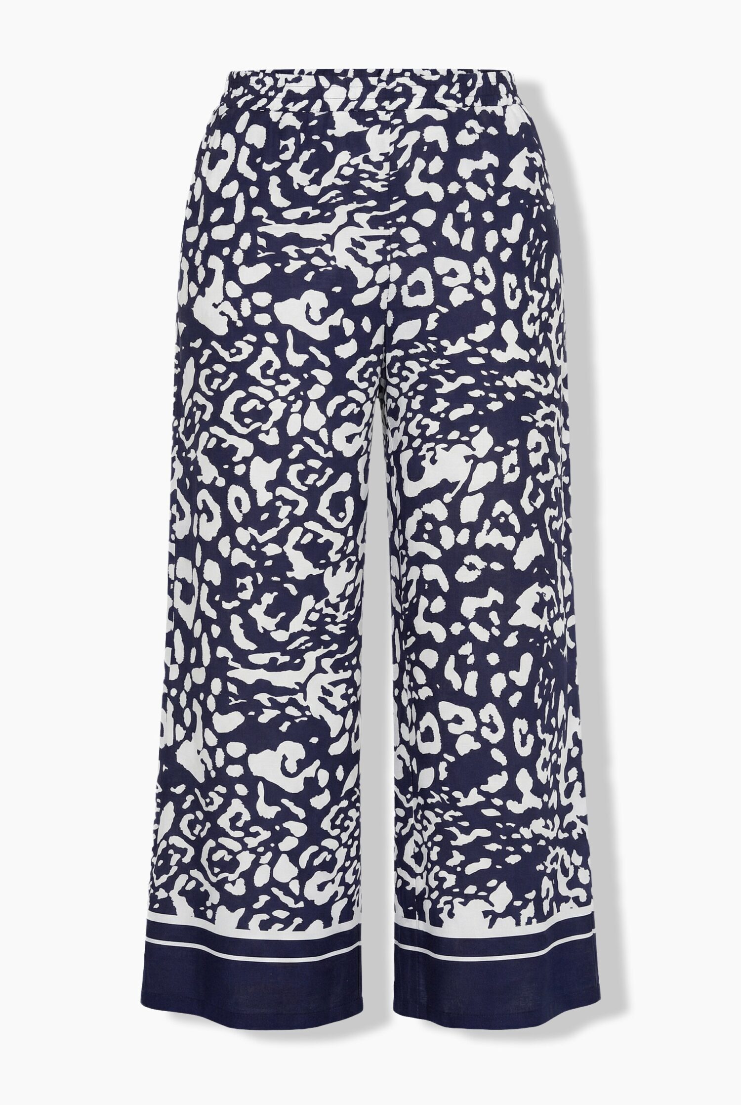 Παντελόνι με pull-on σε ίσια γραμμή με animal print