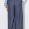 Παντελόνι σε denim look με ελαστική μέση