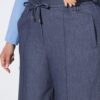 Παντελόνι σε denim look με ελαστική μέση