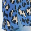 Πουκάμισο μακρυμάνικο με animal print και μακριά μανίκια
