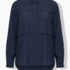 Πουκάμισο μακρυμάνικο oversized, ελαφρώς διάφανο