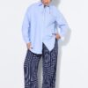 Πουκάμισο oversized με στρογγυλεμένο τελείωμα