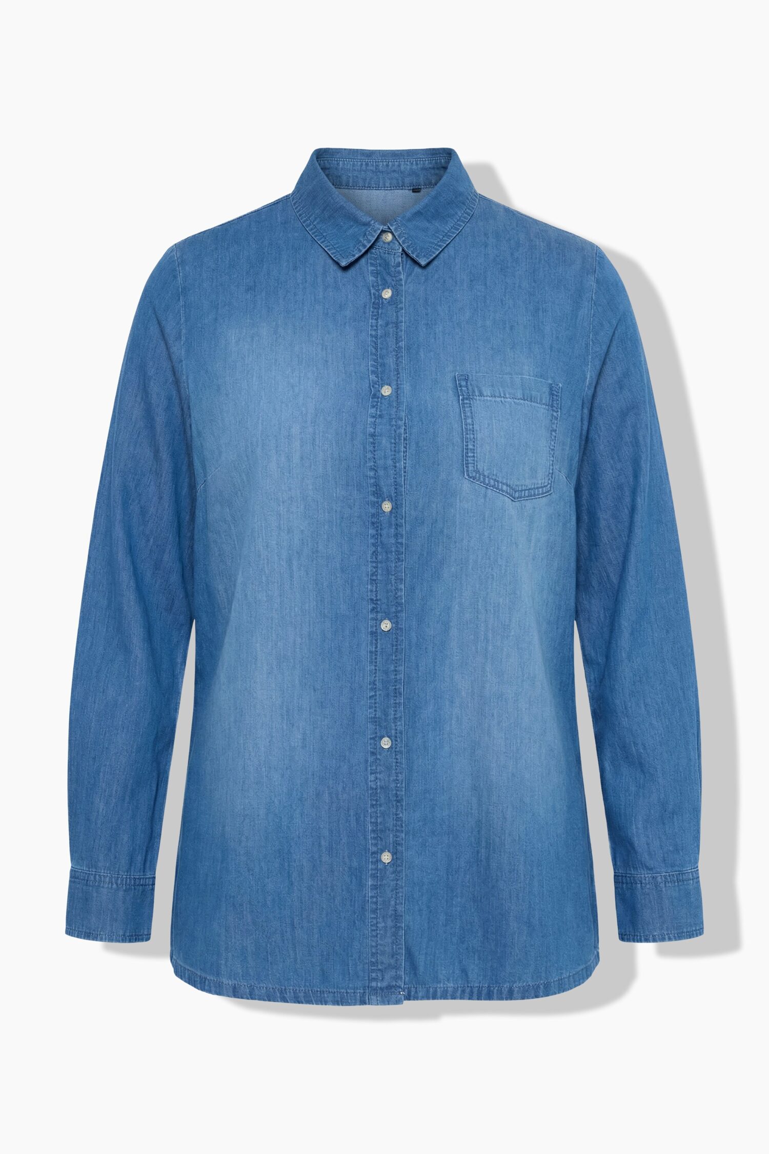 Πουκάμισο σε denim look με μακριά μανίκια