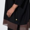 Πουλόβερ oversized με λεπτή πλέξη και διαφάνεια στο τελείωμα