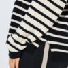 Πουλόβερ oversized με ριγέ σχέδιο