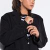 Σακάκι oversized με κουμπιά σε σχήμα καρδιάς