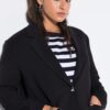 Σακάκι oversized με κουμπιά σε σχήμα καρδιάς