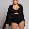 Σλιπ bodyforming, ψηλόμεσο με διάφανη δαντέλα