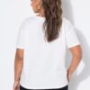 T-shirt με φλοράλ τύπωμα και κοντά μανίκια