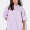 T-shirt oversized, από απαλό scuba ζέρσεϊ ύφασμα