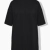 T-shirt oversized, από απαλό scuba ζέρσεϊ ύφασμα