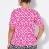 T-shirt oversized με σχέδιο paisley και χαμηλούς ώμους