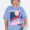 T-shirt oversized με τύπωμα CANNES