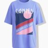 T-shirt oversized με τύπωμα CANNES