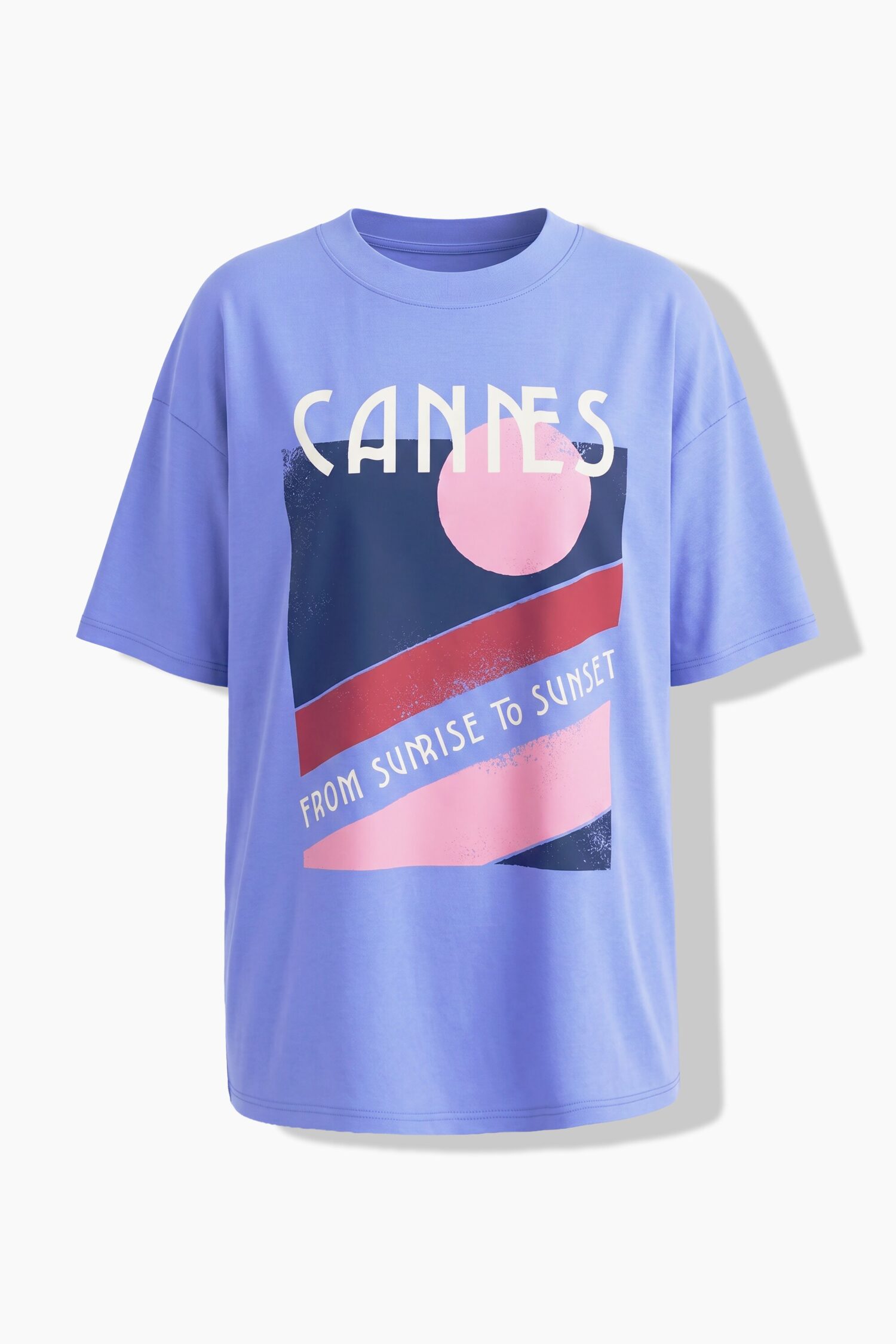 T-shirt oversized με τύπωμα CANNES