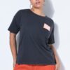 T-shirt oversized με τύπωμα και washed effect