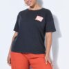 T-shirt oversized με τύπωμα και washed effect