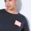 T-shirt oversized με τύπωμα και washed effect