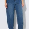 Τζιν παντελόνι barrel fit, από ελαστικό denim ύφασμα