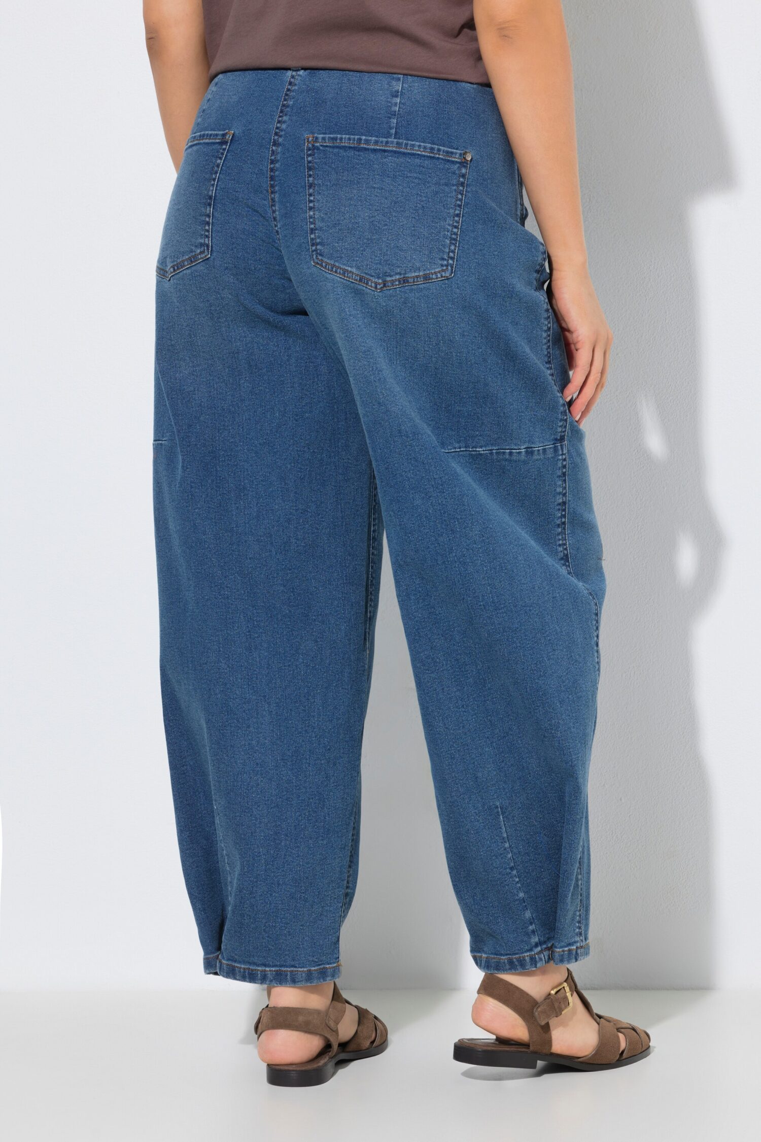 Τζιν παντελόνι barrel fit, από ελαστικό denim ύφασμα