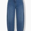 Τζιν παντελόνι barrel fit, από ελαστικό denim ύφασμα