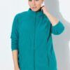 Ζακέτα fleece με φερμουάρ, όρθιο γιακά και μακριά μανίκια
