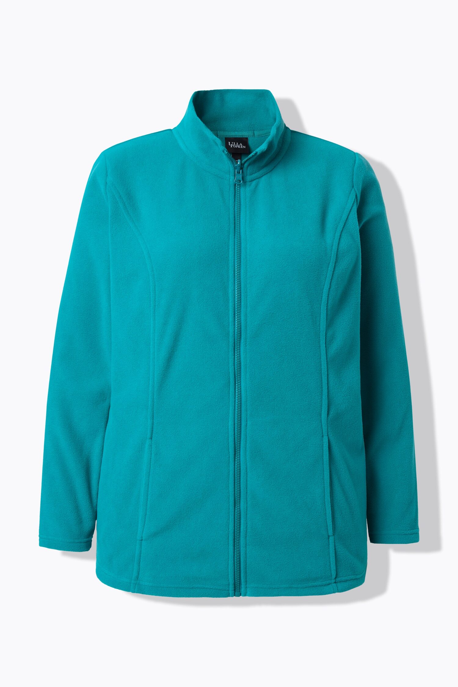 Ζακέτα fleece με φερμουάρ, όρθιο γιακά και μακριά μανίκια