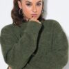 Ζακέτα oversized σε boxy fit με λεπτή πλέξη