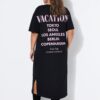 Φόρεμα μάξι oversized με τύπωμα Vacation