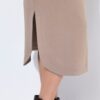 Φόρεμα μίντι oversized με ζώνη στη μέση