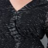 Φόρεμα μίντι σε γραμμή Α, κρουάζε με zebra print