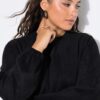Φόρεμα oversized σε σουέτ look με μανίκια balloon
