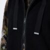 Γιλέκο fleece μακρύ σε γραμμή Α με κουκούλα