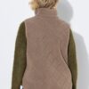 Γιλέκο fleece σε γραμμή Α με όρθιο γιακά