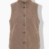 Γιλέκο fleece σε γραμμή Α με όρθιο γιακά