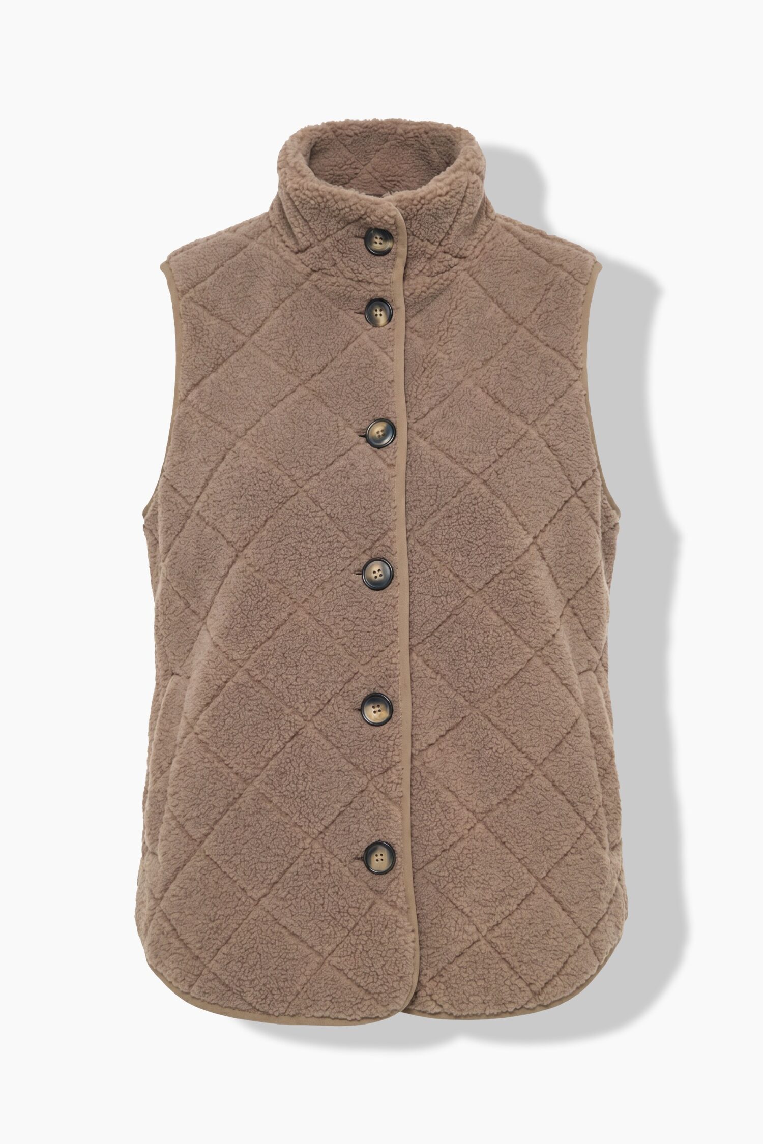 Γιλέκο fleece σε γραμμή Α με όρθιο γιακά