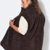Γιλέκο oversized, teddy fleece με πλήρη επένδυση