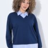 Μπλούζα φούτερ oversized με layers