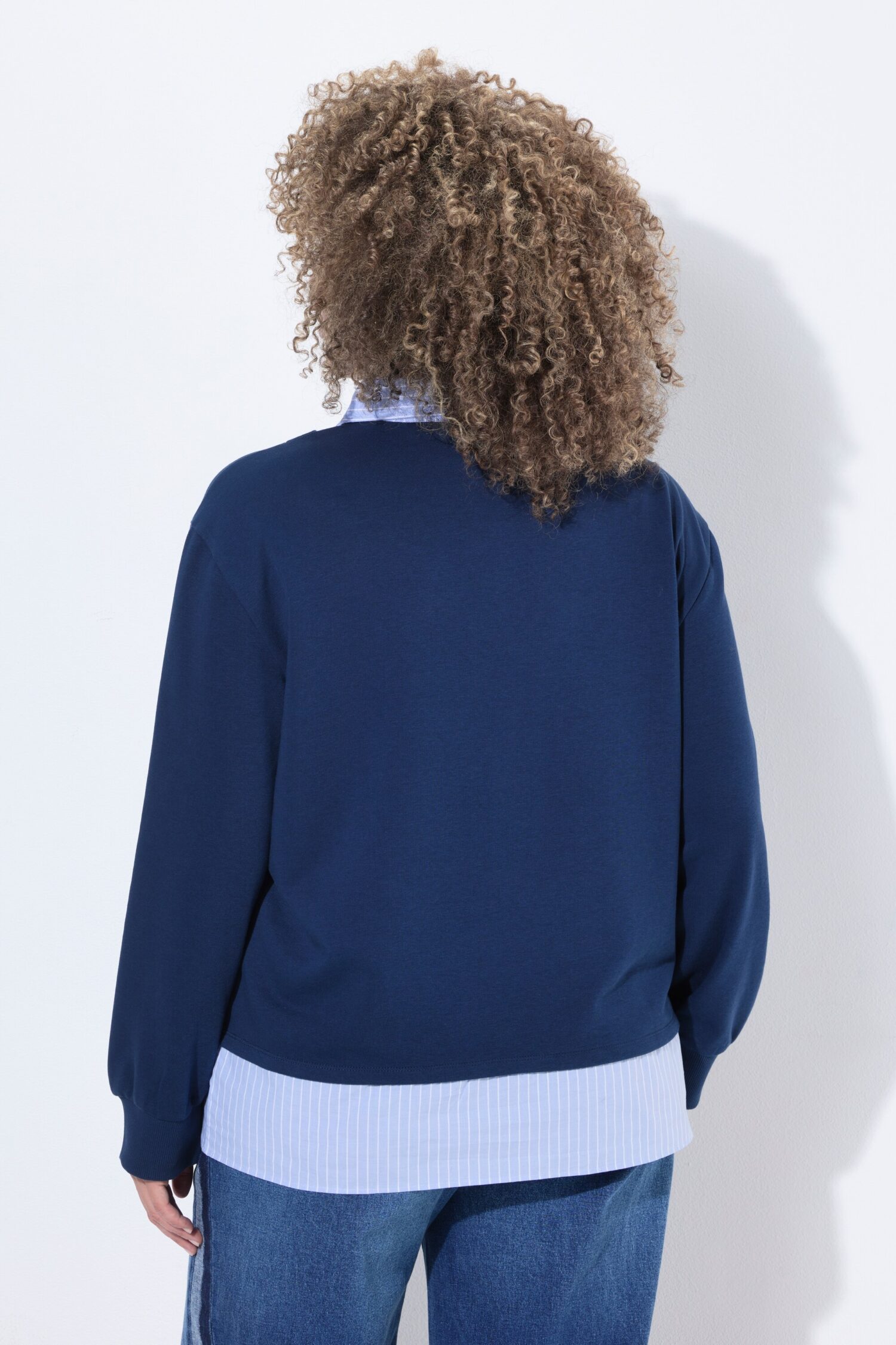 Μπλούζα φούτερ oversized με layers