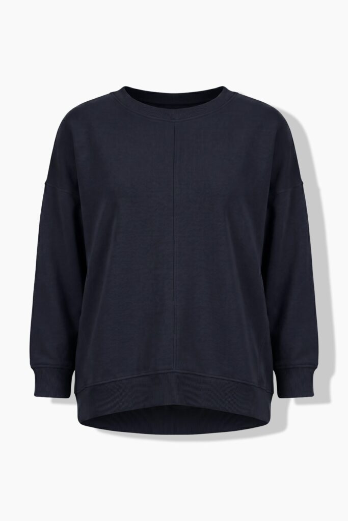 Μπλούζα φούτερ oversized με στρογγυλή λαιμόκοψη