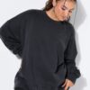 Μπλούζα φούτερ oversized με washed effect