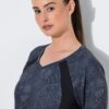 Μπλούζα με snake print και κοντά μανίκια