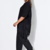 Μπλούζα oversized με ασύμμετρο τελείωμα και δαντέλα