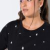 Μπλούζα oversized με διακοσμητικές χάντρες